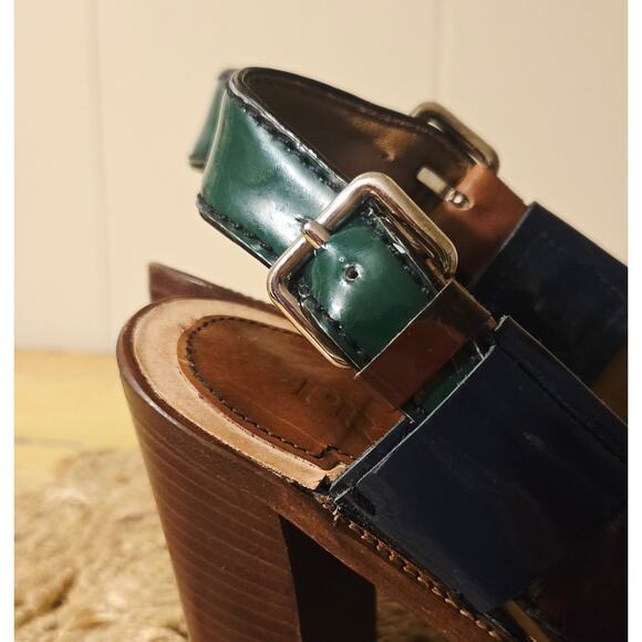 Prada Patent Leather Slingback Sandals Size EU 36 1/2 - US Size 6 - Picture 3 of 13